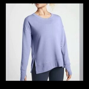 ATHLETA Coaster Luxe Fleece Women’s Violet Sweatshirt Size S & M NEW